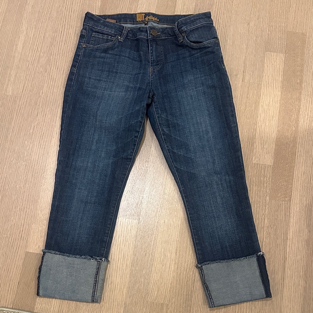 Kut from the Kloth Dark Blue Cropped Jeans